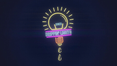 Drippin’ Lights Diner – Neon Sign